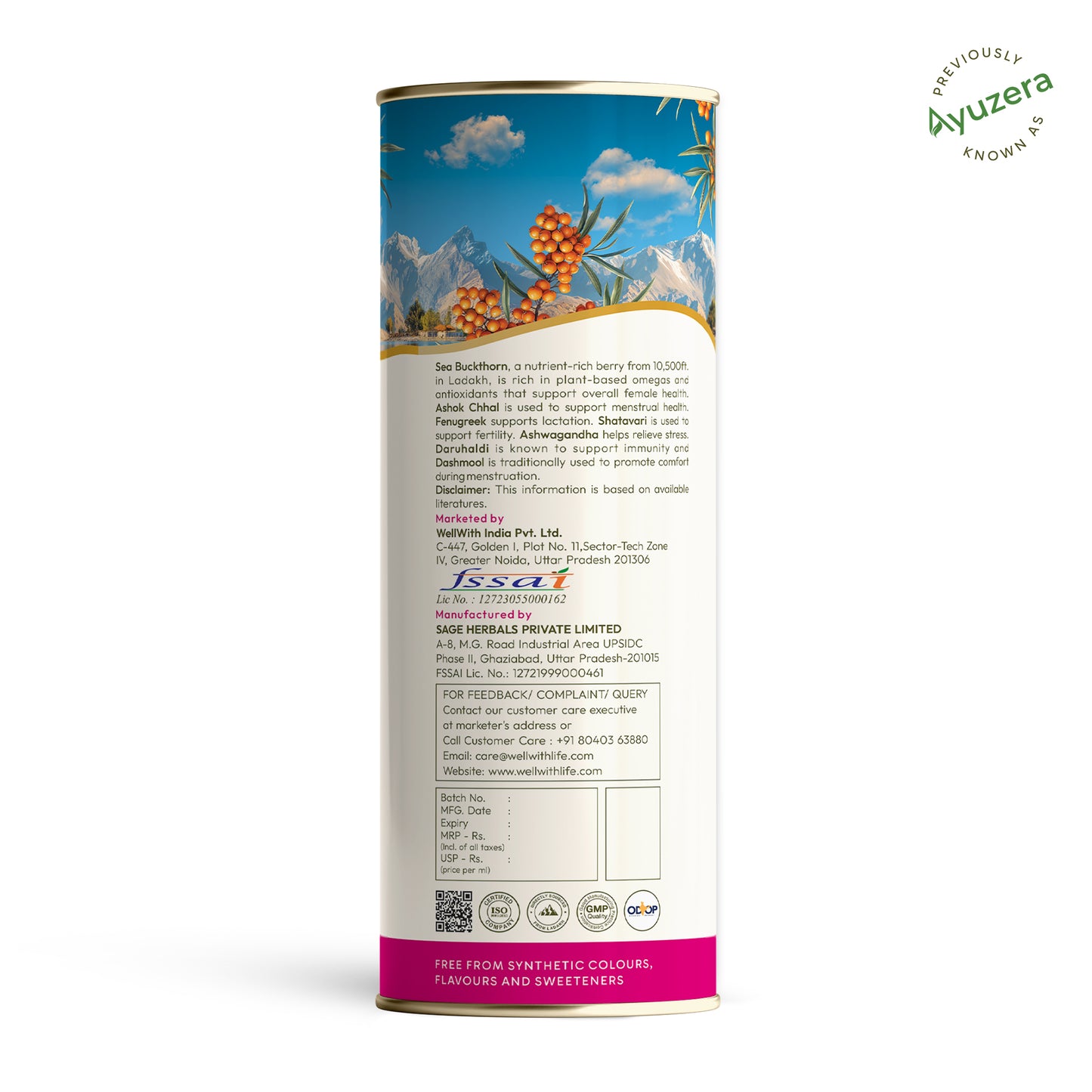 Female Wellness Sea Buckthorn FemWell Juice 300ml