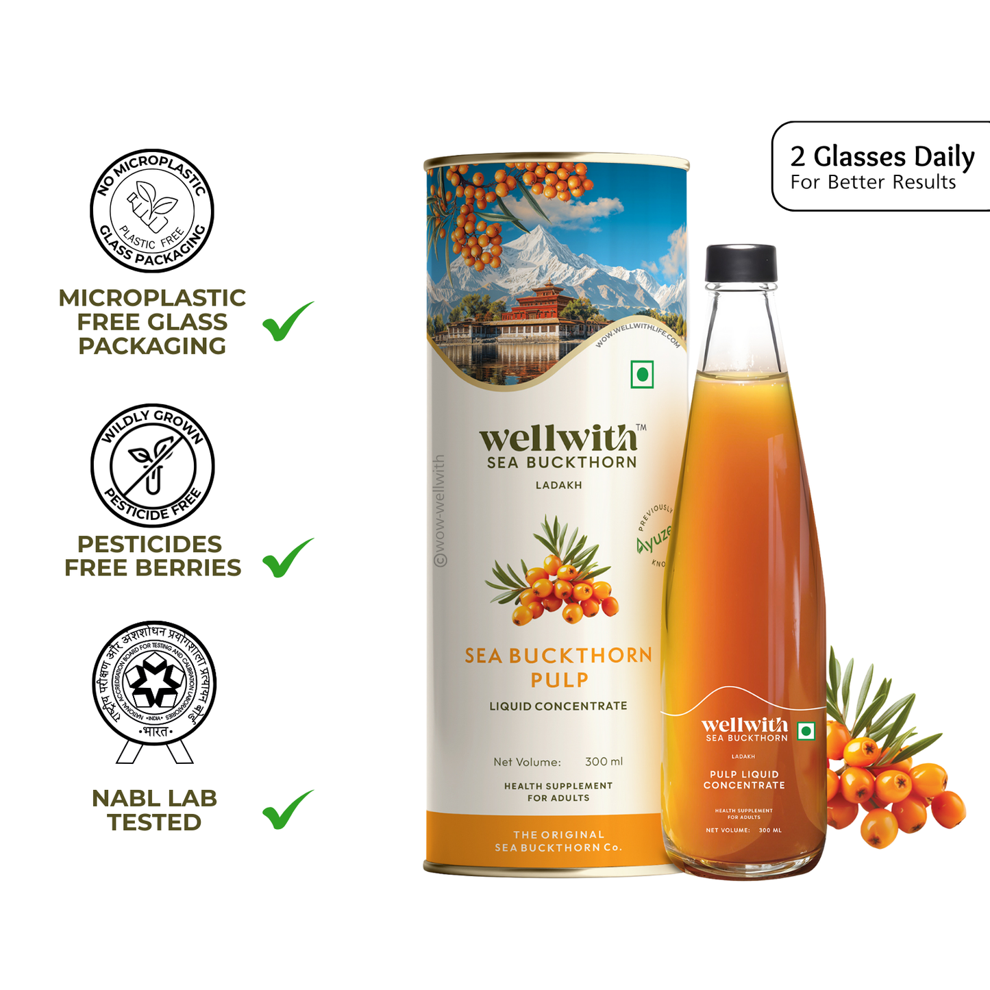 Sea Buckthorn Juice (Pulp) 300ml