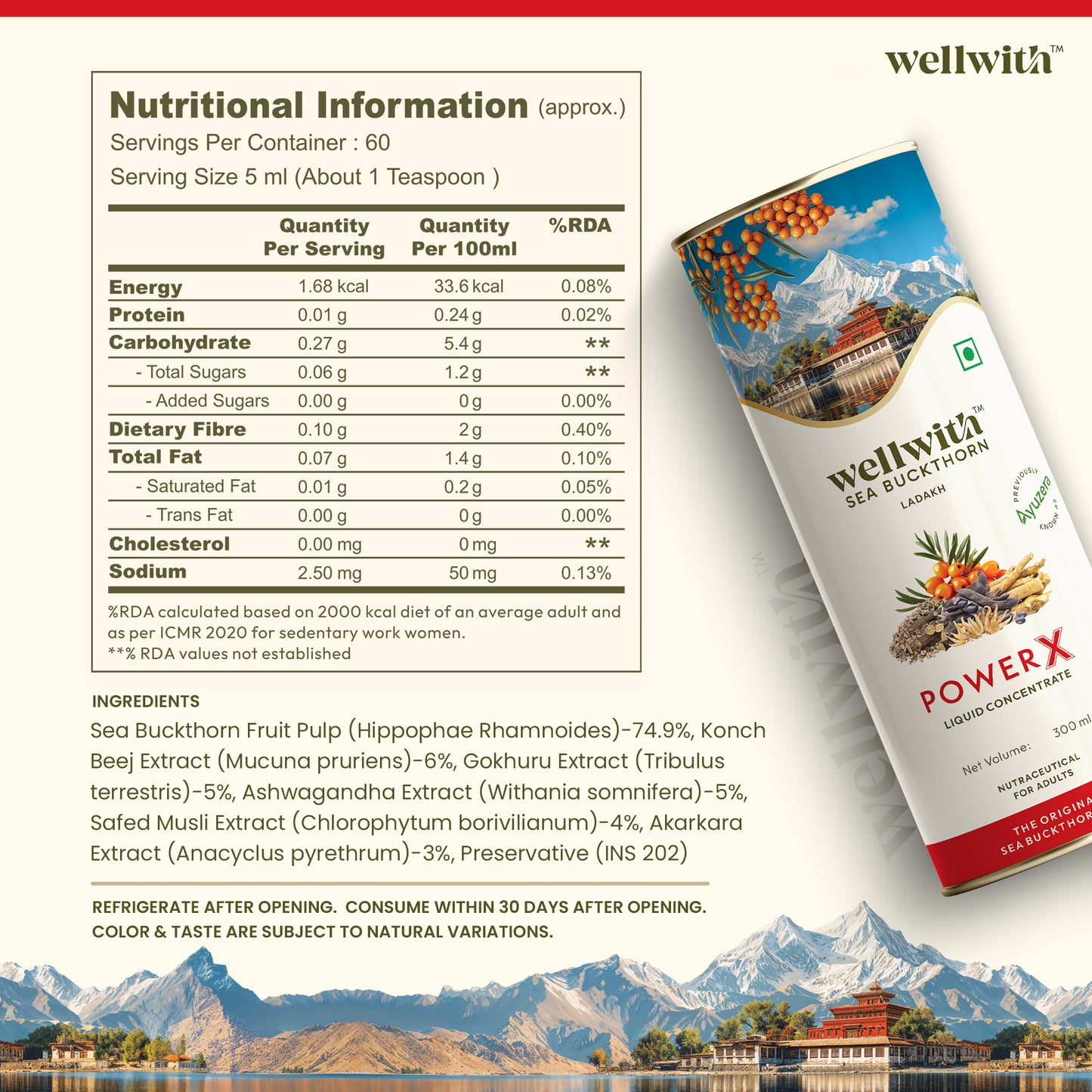 Men's Power X Sea Buckthorn Juice 300ml