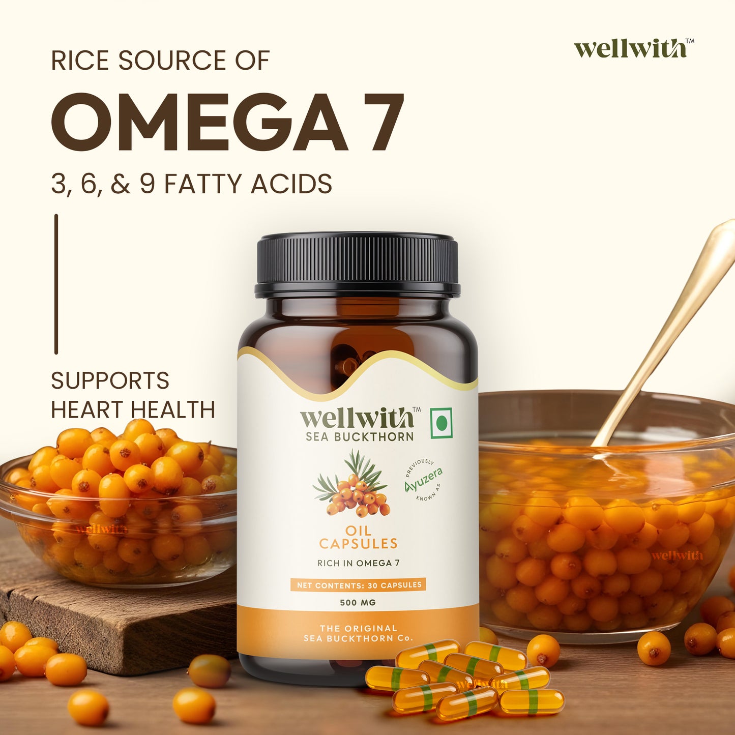 Sea Buckthorn Omega 3,6,7,9 Oil Capsule (30 Capsule)