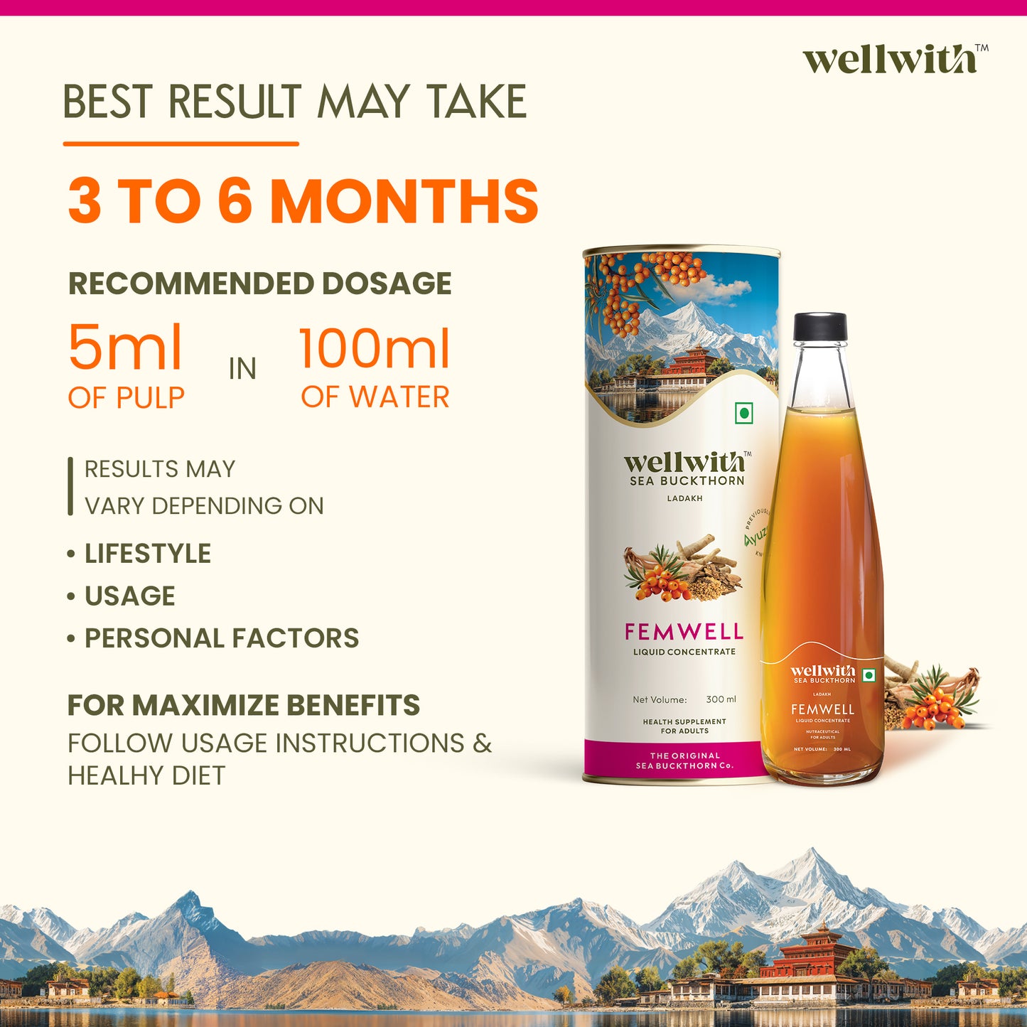Female Wellness Sea Buckthorn FemWell Juice 300ml